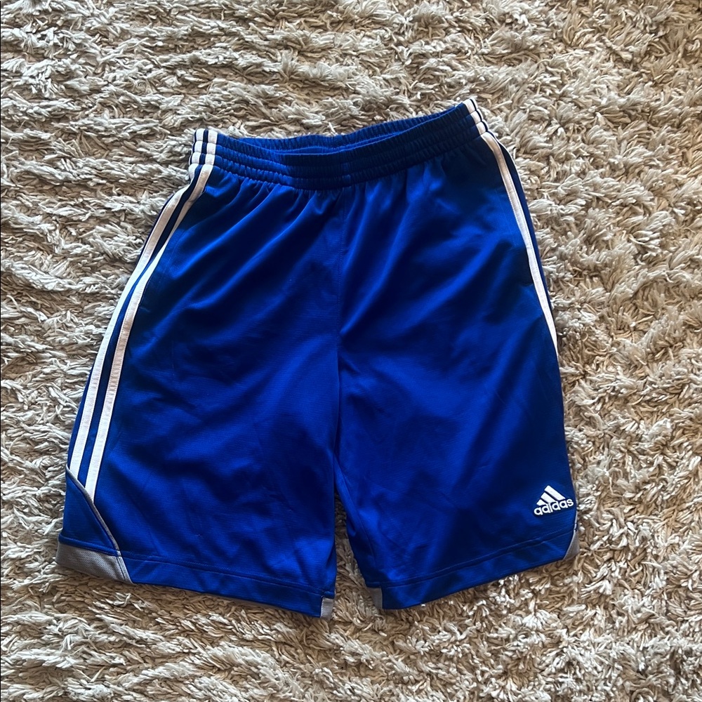Adidas boys Royal Blue Sports Shorts
